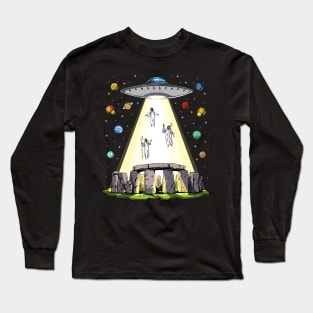 Stonehenge Alien Abduction Long Sleeve T-Shirt